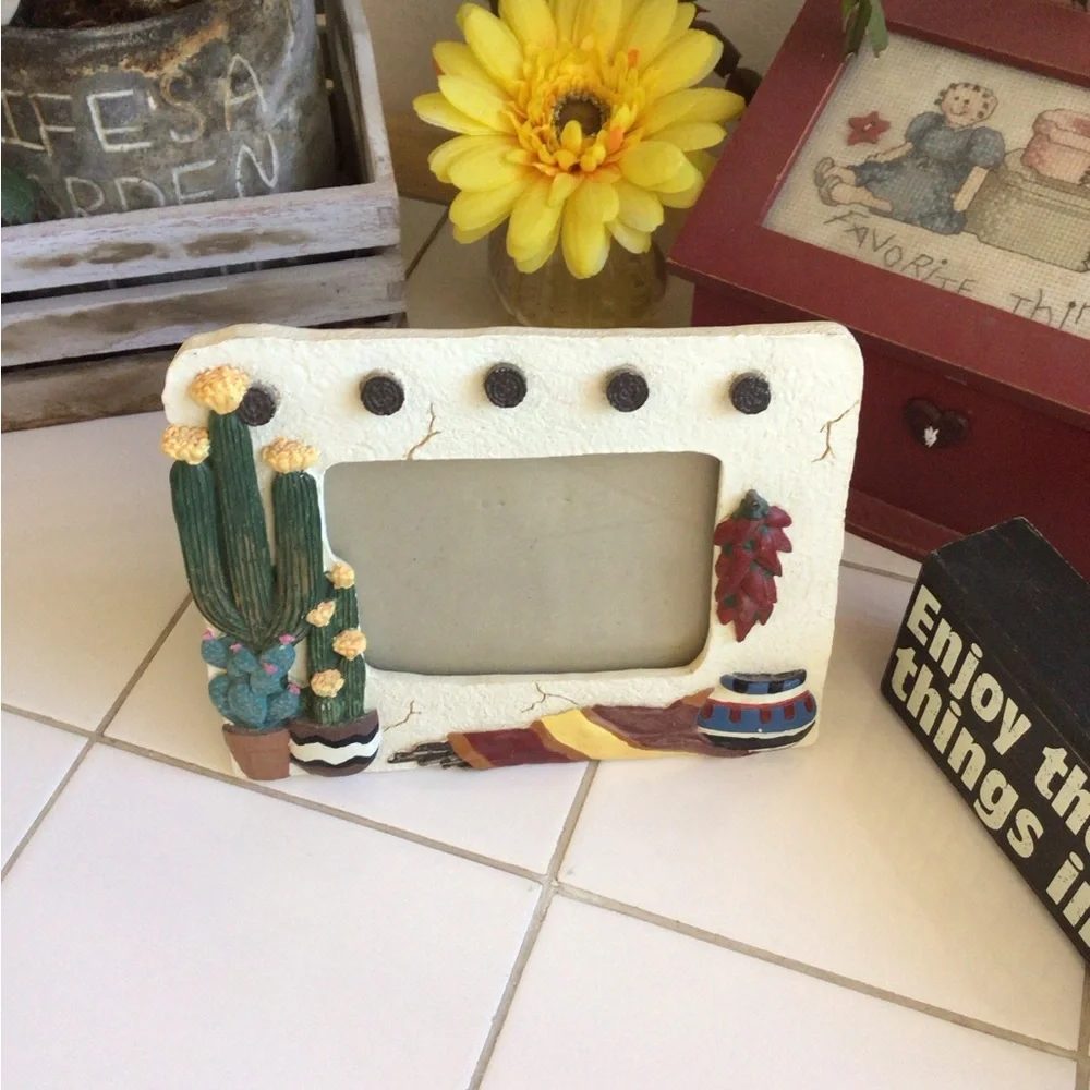 Southwestern Accents Ceramic Photo Frame